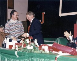 Jim Riggs with Wally Huckno. withhuckno