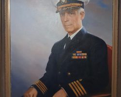 Oil portrait of Dr. Harold Blaisdell. Oil portrait of Dr. Harold Blaisdell.