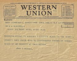 Air Race Telegram.