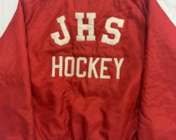 John Alm's coaching jacket (back). John Alm's coaching jacket (back).